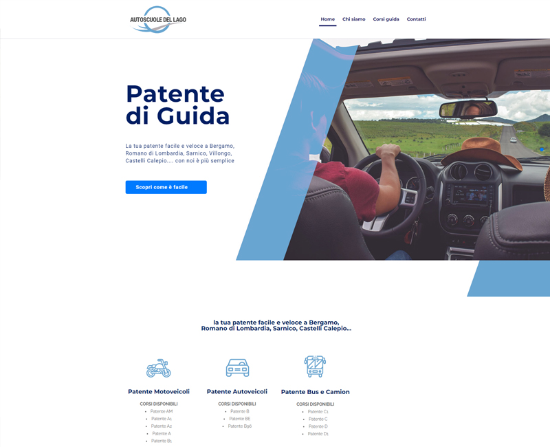 Sito web Autoscuola Patenti
